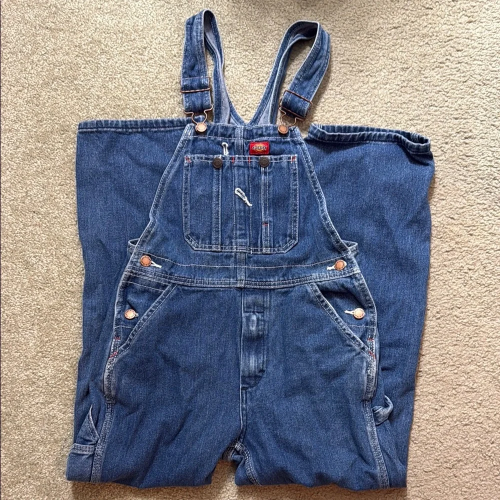 Dickies Girls carpenter straight leg overalls - M